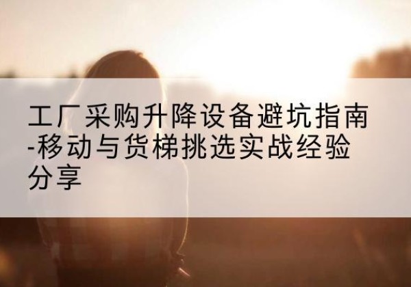 城厢移动式升降机怎么选-工厂采购升降设备避坑指南-移动与货梯挑选实战经验分享